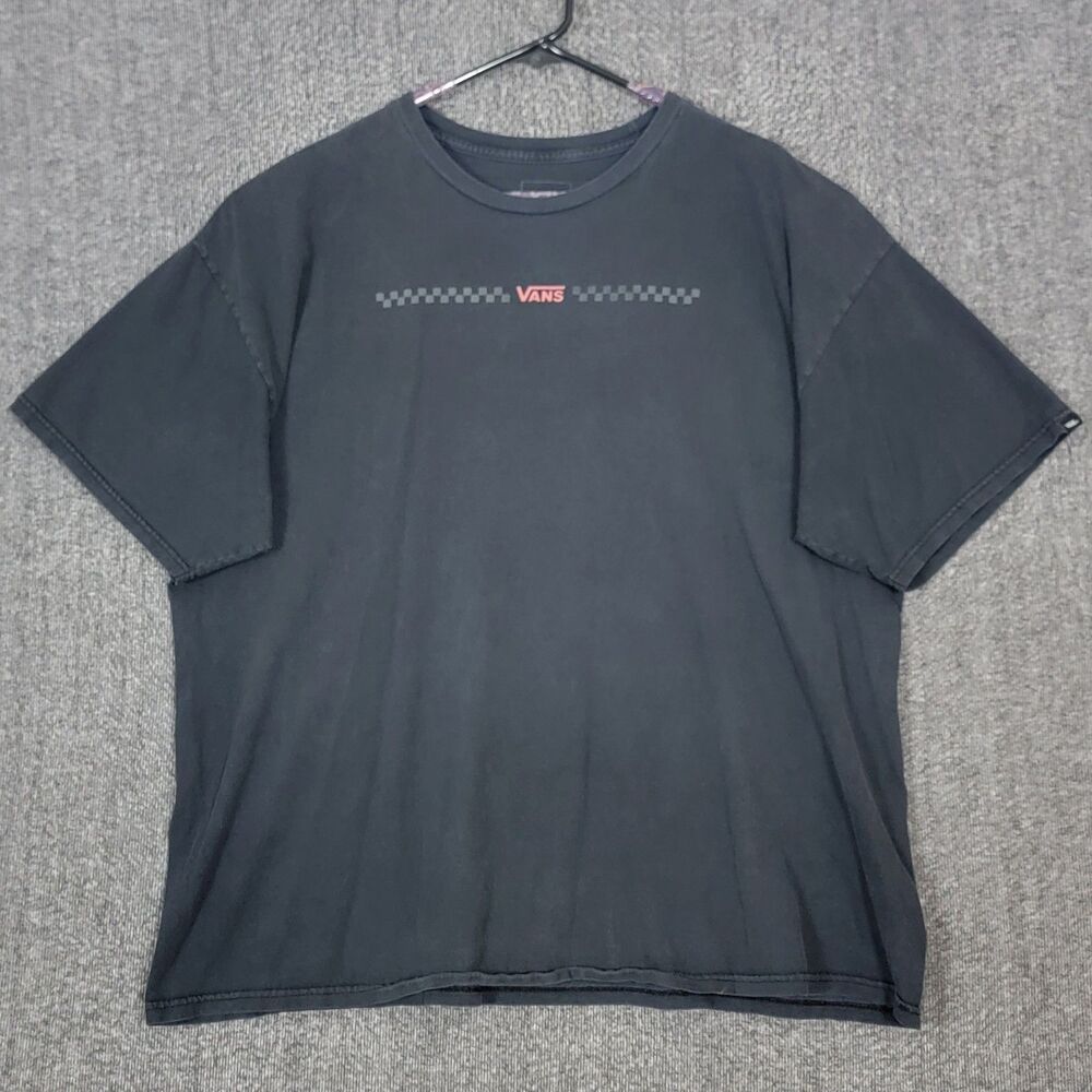 Vans T-Shirt Mens XL - 2XL Black Short Sleeve Off The Wall Skateboarding Tee - Picture 3 of 10